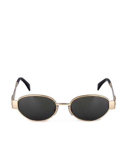 celine metal oval sunglasses|oversized Celine sunglasses.